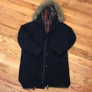 Fred Perry Navy Coat